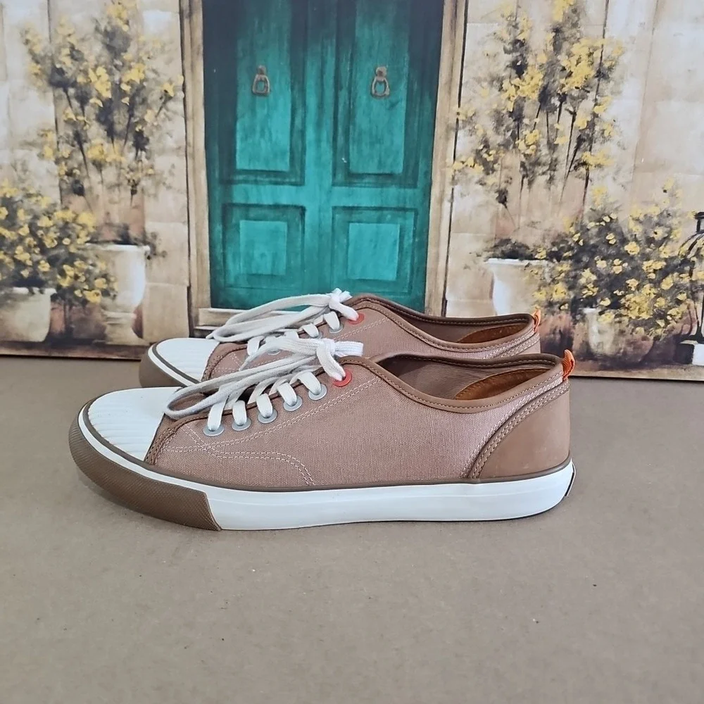 Tommy Bahama Tan Relax Laguna Beach  Lace Up Keds Sneaker Men Size 12 M
